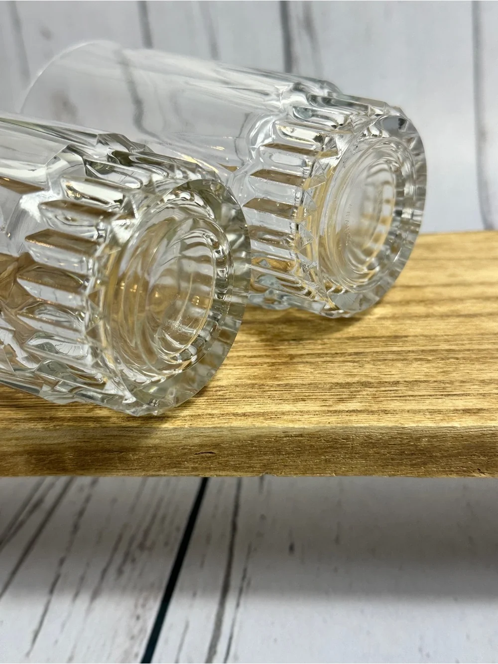 Vintage Arcoroc Lancer pattern tumbler glass, set of 2 - Arc International.